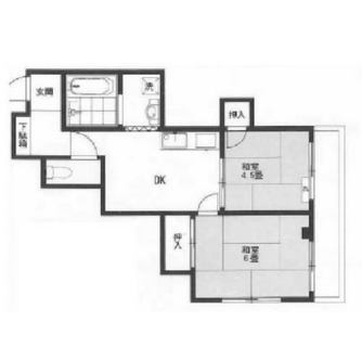 東京都台東区根岸５丁目 賃貸マンション 2DK