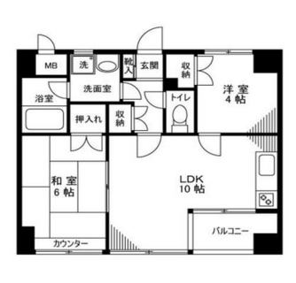 東京都荒川区荒川１丁目 賃貸マンション 2LDK