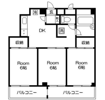 東京都荒川区東日暮里２丁目 賃貸マンション 3DK